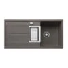 Blanco METRA 6 S Silgranit 1.5 Bowl Inset Reversible Kitchen Sink - Volcano Grey - 527299 -Best Kitchen Items b l blanco 527299