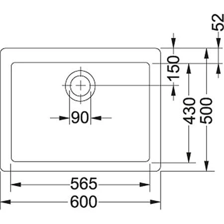 Franke Belfast 1 Bowl Ceramic Kitchen Sink VBK 710-57 - White - 130.0381.800 3 Franke Belfast 1 Bowl Ceramic Kitchen Sink VBK 710-57 - White - 130.0381.800