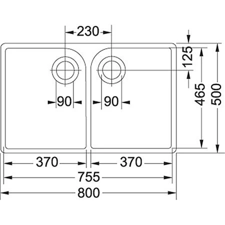 Franke Belfast 2 Bowl Ceramic Kitchen Sink VBK 720-47-47 - White - 130.0381.811 3 Franke Belfast 2 Bowl Ceramic Kitchen Sink VBK 720-47-47 - White - 130.0381.811