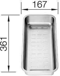 Blanco Colander 361mm X 167mm - Stainless Steel - 223077