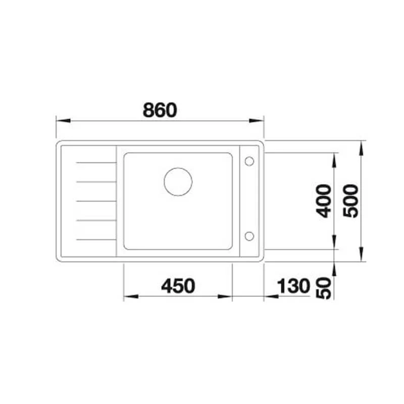 Blanco ANDANO XL 6 S-IF Compact 1 Bowl Inset Stainless Steel Kitchen Sink With Remote Control InFino Drain System - Satin Polish - 523002 6 Blanco ANDANO XL 6 S-IF Compact 1 Bowl Inset Stainless Steel Kitchen Sink With Remote Control InFino Drain System - Satin Polish - 523002 - Image 4