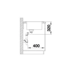 Blanco ANDANO XL 6 S-IF Compact 1 Bowl Inset Stainless Steel Kitchen Sink With Remote Control InFino Drain System - Satin Polish - 523002 9 Blanco ANDANO XL 6 S-IF Compact 1 Bowl Inset Stainless Steel Kitchen Sink With Remote Control InFino Drain System - Satin Polish - 523002 -Best Kitchen Items blaco 523002 dimensions 1