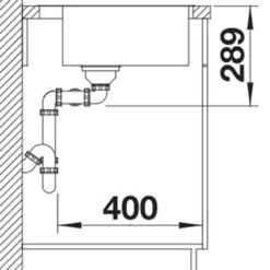 Blanco Andano 400/400-If/A 2 Bowl Stainless Steel Sink Reversible - 525249 -Best Kitchen Items blanco andano 525249 dimensions 1 1