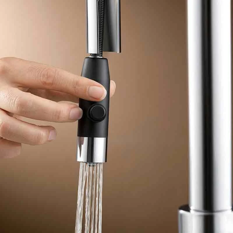 Blanco CARENA-S Vario Pull-Out Spout Silgranit-Look Dual Finish Kitchen Tap - White/Chrome - BM3118WH 5 Blanco CARENA-S Vario Pull-Out Spout Silgranit-Look Dual Finish Kitchen Tap - White/Chrome - BM3118WH - Image 3