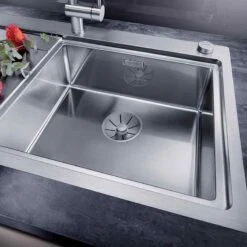 Blanco DIVON II 5 S-IF 1 Bowl Inset Stainless Steel Kitchen Sink With Remote Control InFino Drain System - Satin Polish - 521660 9 Blanco DIVON II 5 S-IF 1 Bowl Inset Stainless Steel Kitchen Sink With Remote Control InFino Drain System - Satin Polish - 521660 -Best Kitchen Items blanco divon 521660 2