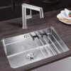 Blanco ETAGON 500-U 1 Bowl Undermount Stainless Steel Kitchen Sink With Manual InFino Waste - Satin Polish - 521841 -Best Kitchen Items blanco etagon 521841 1