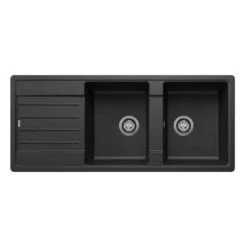 Blanco LEGRA 8 S 2 Bowl Inset Silgranit Reversible Kitchen Sink - Anthracite - 523163