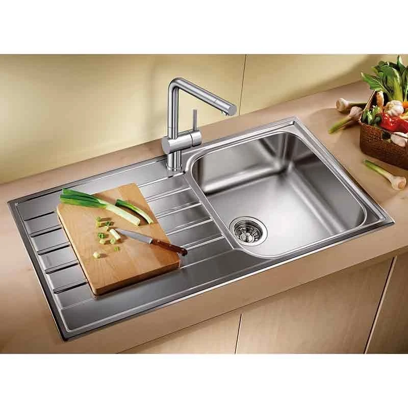 Blanco LIVIT XL 5 S 1 Bowl Inset Stainless Steel Reversible Kitchen Sink - Brushed Finish - 450836 3 Blanco LIVIT XL 5 S 1 Bowl Inset Stainless Steel Reversible Kitchen Sink - Brushed Finish - 450836