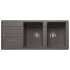 Blanco Legra 8 S Silgranit 2 Bowl Inset Reversible Kitchen Sink - Volcano Grey - 527273 1 Blanco Legra 8 S Silgranit 2 Bowl Inset Reversible Kitchen Sink - Volcano Grey - 527273 -Best Kitchen Items blanco 527273