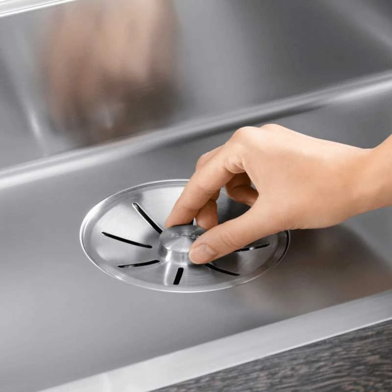 Blanco CLASSIC Pro 6S-IF Stainless Steel 1.5 Bowl Inset Reversible Kitchen Sink With Drain Remote Control - Satin Polish - 523665 11 Blanco CLASSIC Pro 6S-IF Stainless Steel 1.5 Bowl Inset Reversible Kitchen Sink With Drain Remote Control - Satin Polish - 523665 - Image 9