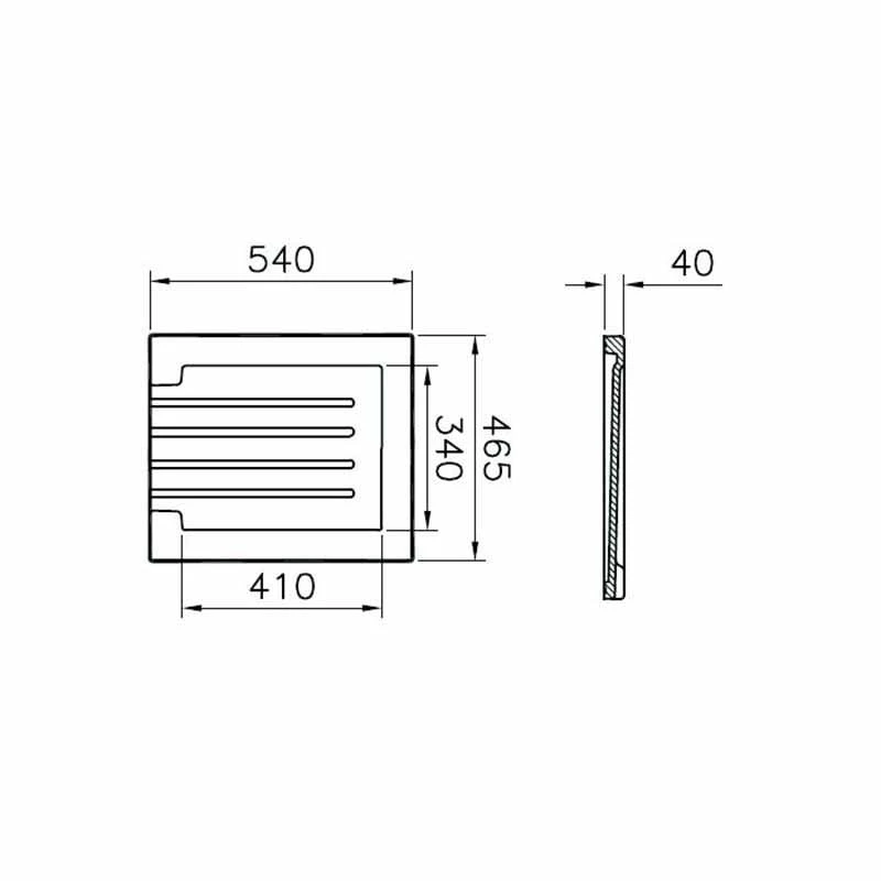 Reginox Surfacetop Portable Ceramic Drainer - Pure White - CERAMIC DRAINER 4 Reginox Surfacetop Portable Ceramic Drainer - Pure White - CERAMIC DRAINER - Image 2