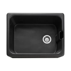 Rangemaster Farmhouse Belfast 1 Bowl Fire Clay Ceramic Kitchen Sink - Anthracite - CFBL595AN/
