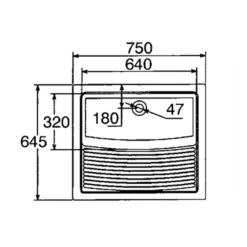 Thomas Denby Large Ceramic Laundry Sink - White - CLL -Best Kitchen Items c l cll 4