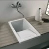 Thomas Denby Small Ceramic Laundry Sink - White - CLS -Best Kitchen Items c l cls