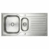 Prima Deep 1.5 Bowl & Drainer Inset Polished Steel Kitchen Sink - CPR032 2 Prima Deep 1.5 Bowl & Drainer Inset Polished Steel Kitchen Sink - CPR032 -Best Kitchen Items c p cpr032