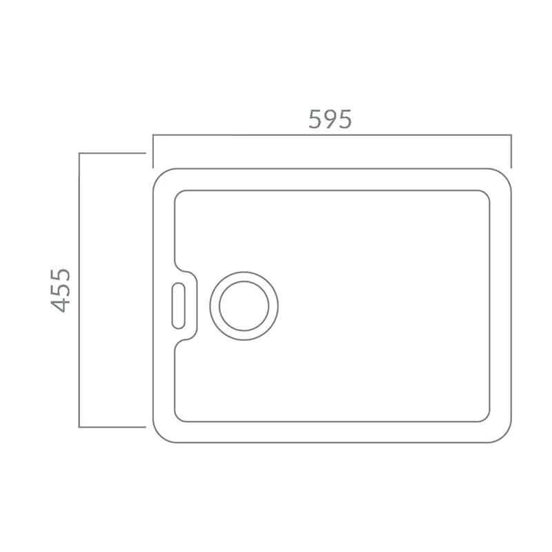 Prima 1 Bowl Belfast Fire Clay Kitchen Sink - White - CPR4081 4 Prima 1 Bowl Belfast Fire Clay Kitchen Sink - White - CPR4081 - Image 2