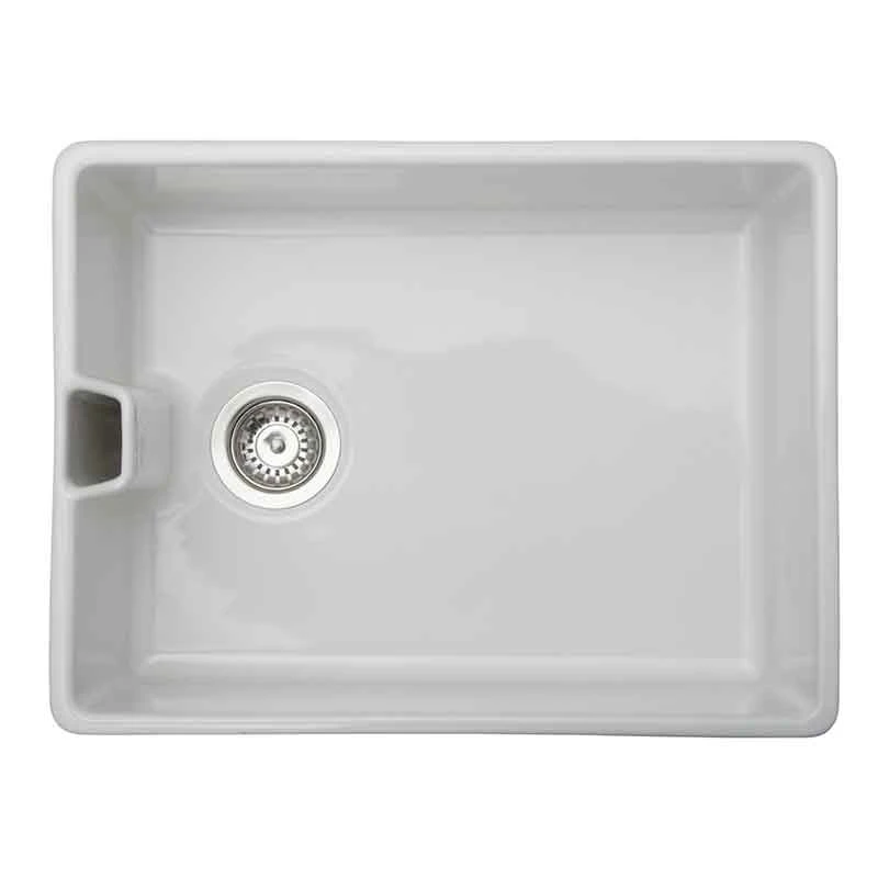 Prima 1 Bowl Belfast Fire Clay Kitchen Sink - White - CPR4081 3 Prima 1 Bowl Belfast Fire Clay Kitchen Sink - White - CPR4081