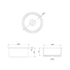 Rangemaster Rustique 445x445 1 Bowl Fire Clay Ceramic Kitchen Sink - White - CRUB385WH/ 7 Rangemaster Rustique 445x445 1 Bowl Fire Clay Ceramic Kitchen Sink - White - CRUB385WH/ -Best Kitchen Items c r crub385wh 3