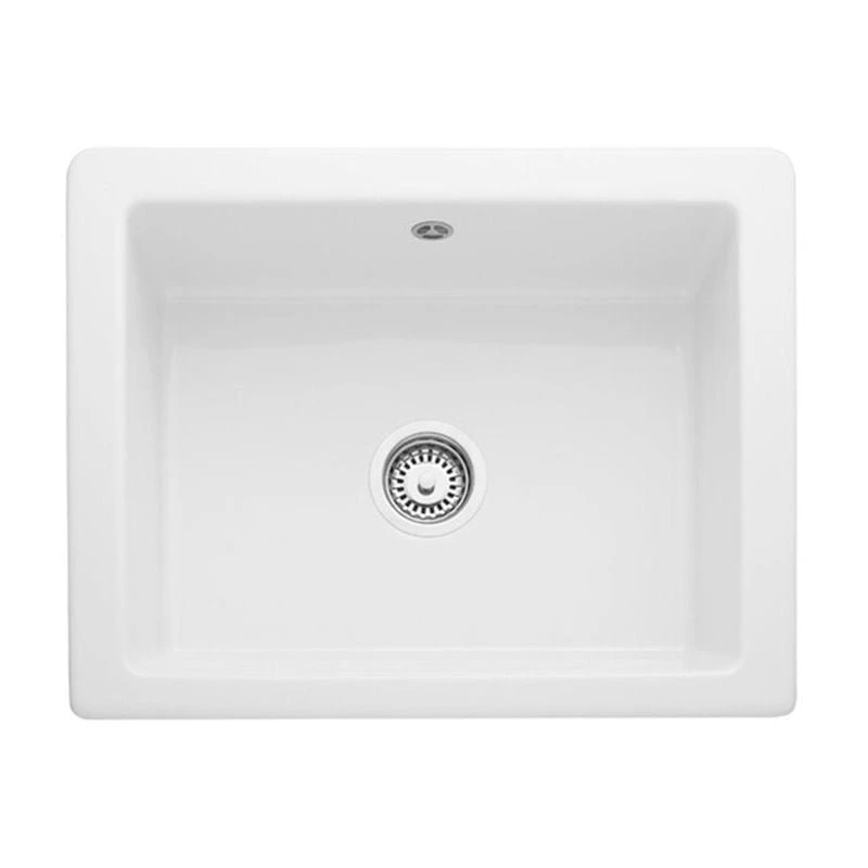 Rangemaster Hartland 1 Bowl Fire Clay Ceramic Kitchen Sink - White - CHA622WH/ 3 Rangemaster Hartland 1 Bowl Fire Clay Ceramic Kitchen Sink - White - CHA622WH/