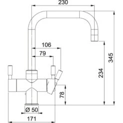 Franke Omni Contemporary 4-in-1 Manual Kitchen Tap - Gold - 119.0513.227 10 Franke Omni Contemporary 4-in-1 Manual Kitchen Tap - Gold - 119.0513.227 -Best Kitchen Items franke conremporary technical 3
