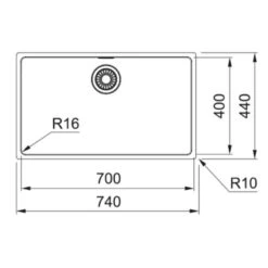 Franke Maris 1 Bowl Undermount Kitchen Sink MRX 110 70 - Stainless Steel - 122.0531.911 7 Franke Maris 1 Bowl Undermount Kitchen Sink MRX 110 70 - Stainless Steel - 122.0531.911 -Best Kitchen Items franke maris 1220531911 dimensions