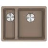 Franke Maris 1.5 Bowl Undermount Fragranite Kitchen Sink MRG 160-34-15 - Left Hand - Oyster - 125.0688.517 -Best Kitchen Items franke maris 1250688517 1