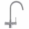 Franke Minerva Helix 3-in-1 Manual Kitchen Tap - Stainless Steel - 119.0518.863 -Best Kitchen Items franke minerva 1190518863