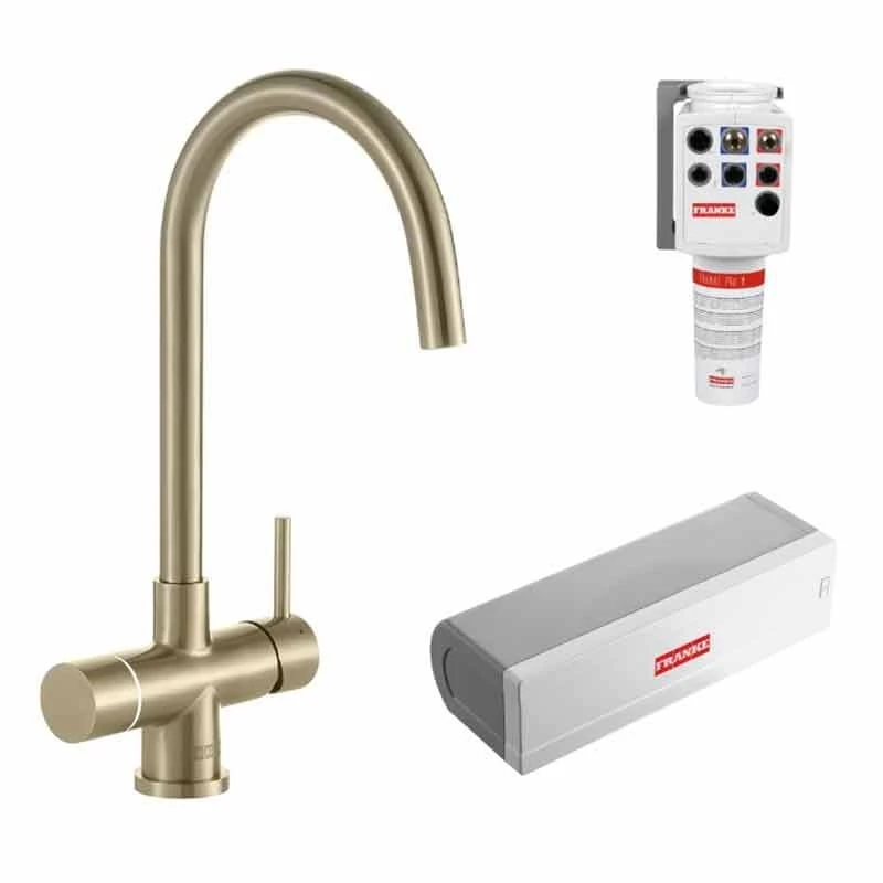 Franke Minerva Helix 4-in-1 Electronic Kitchen Tap - Champagne Gold - 119.0625.397 4 Franke Minerva Helix 4-in-1 Electronic Kitchen Tap - Champagne Gold - 119.0625.397 - Image 2