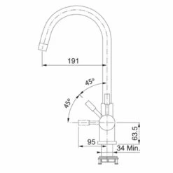 Franke Minerva Helix 4-in-1 Electronic Kitchen Tap - Champagne Gold - 119.0625.397 11 Franke Minerva Helix 4-in-1 Electronic Kitchen Tap - Champagne Gold - 119.0625.397 -Best Kitchen Items franke minerva 1190625397 dimensions