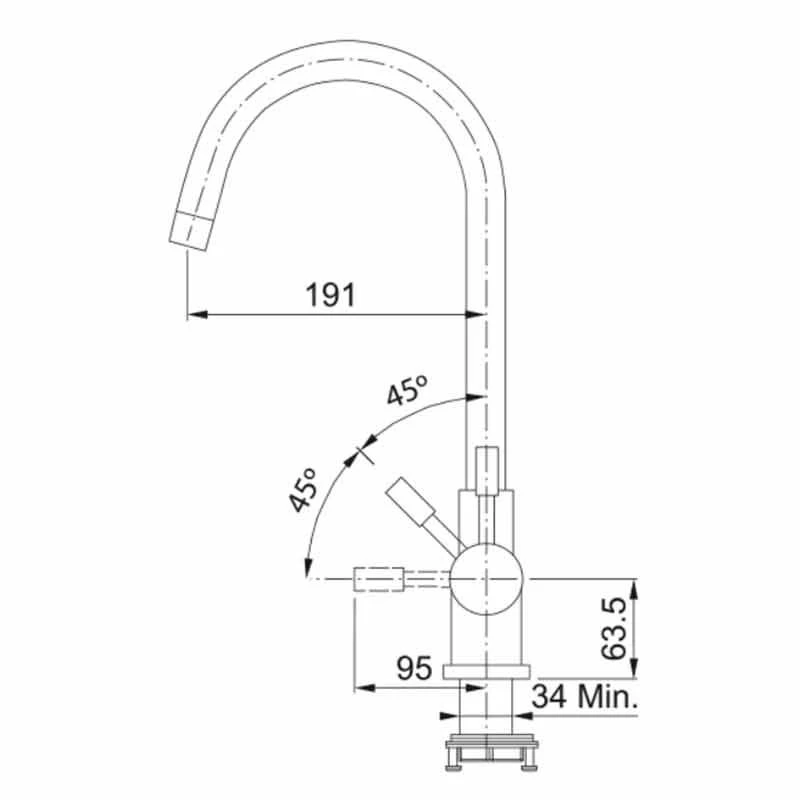 Franke Minerva Helix 4-in-1 Electronic Kitchen Tap - Industrial Black - 119.0625.400 6 Franke Minerva Helix 4-in-1 Electronic Kitchen Tap - Industrial Black - 119.0625.400 - Image 4