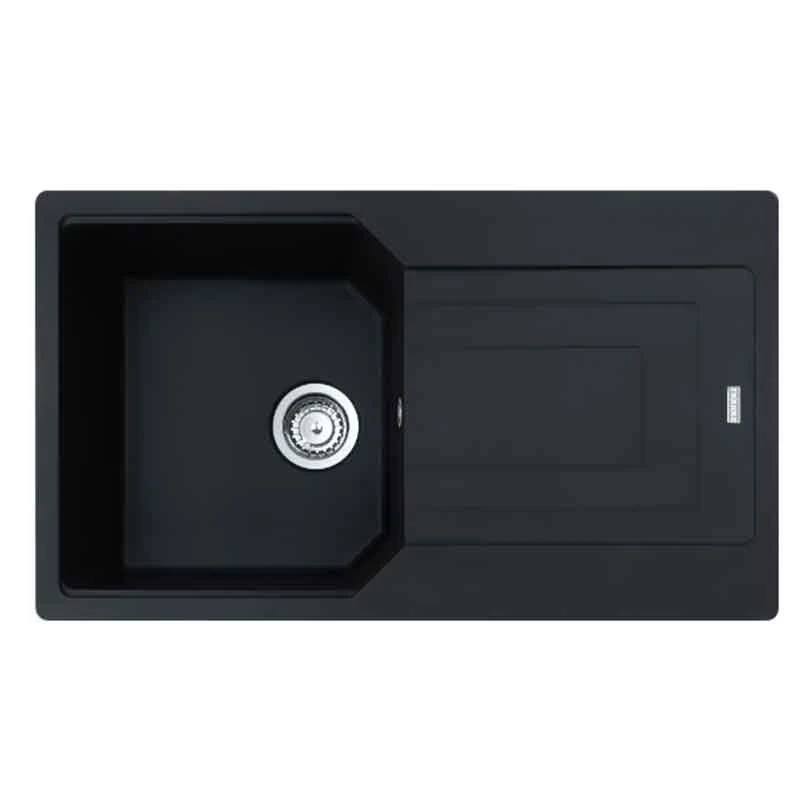 Franke Urban 1 Bowl Inset Fragranite Kitchen Sink Reversible UBG 611-86 - Matt Black & Colourline Waste - 114.0689.378 3 Franke Urban 1 Bowl Inset Fragranite Kitchen Sink Reversible UBG 611-86 - Matt Black & Colourline Waste - 114.0689.378