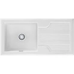 Franke Galassia 1 Bowl Ceramic Inset Kitchen Sink With Reversible Drainer GAK 611-101 - White - 124.0305.163 7 Franke Galassia 1 Bowl Ceramic Inset Kitchen Sink With Reversible Drainer GAK 611-101 - White - 124.0305.163 -Best Kitchen Items g a galassia 1.0 124.0196.745
