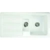 RAK Ceramics Gourmet Sink 1 - 1.5 Bowl Kitchen Sink With Reversible Drainer - GOSINK1V2 -Best Kitchen Items g o gosink1v2