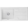 Franke Galassia 1 Bowl Ceramic Inset Kitchen Sink With Reversible Drainer GAK 611-101 - White - 124.0305.163 1 Franke Galassia 1 Bowl Ceramic Inset Kitchen Sink With Reversible Drainer GAK 611-101 - White - 124.0305.163 -Best Kitchen Items galassia 1.0 124.0196.745