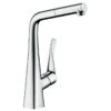 Hansgrohe Metris M71 EcoSmart Single Lever Kitchen Mixer Tap 320 With Pull-Out Spout Single Spray Mode - Chrome - 14781000 2 Hansgrohe Metris M71 EcoSmart Single Lever Kitchen Mixer Tap 320 With Pull-Out Spout Single Spray Mode - Chrome - 14781000 -Best Kitchen Items h a hansgrohe 14781000