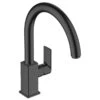 Hansgrohe Vernis Shape M35 Single Lever Kitchen Mixer Tap 210 With Swivel Spout - Matt Black - 71871670 -Best Kitchen Items h a hansgrohe 71871670