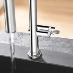 Hansgrohe Talis M54 Single Lever Kitchen Mixer Tap 210 With Pull-Out Spray 2 Spray Modes - Chrome - 72800000 -Best Kitchen Items h a hansgrohe 72800000 lifestyle