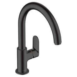 Hansgrohe Vernis Blend M35 Single Lever Kitchen Mixer Tap 210 With Swivel Spout - Matt Black - 71870670