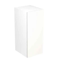 Kitchen Kit Slab 300mm Wall Cabinet - Super Gloss - White - Flatpacked - FKKF0011