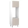 Kitchen Kit Slab 600mm Tall Double Oven Housing - Super Gloss - Light Grey - Flatpacked - FKKF0221 2 Kitchen Kit Slab 600mm Tall Double Oven Housing - Super Gloss - Light Grey - Flatpacked - FKKF0221 -Best Kitchen Items k i kitchen kit fkkf0221
