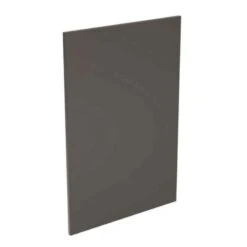 Kitchen Kit Slab 600mm Base Cabinet End Panel Only - Super Gloss - Graphite - Flatpacked - FKKF0428