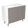 Kitchen Kit Slab 1000mm Base Cabinet - Ultra Matt - Dust Grey - Flatpacked - FKKF0808 1 Kitchen Kit Slab 1000mm Base Cabinet - Ultra Matt - Dust Grey - Flatpacked - FKKF0808 -Best Kitchen Items k i kitchen kit fkkf0808