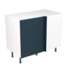 Kitchen Kit Slab 1000mm Blind Corner Base Cabinet - Ultra Matt - Indigo Blue - Flatpacked - FKKF1309 -Best Kitchen Items k i kitchen kit fkkf1309