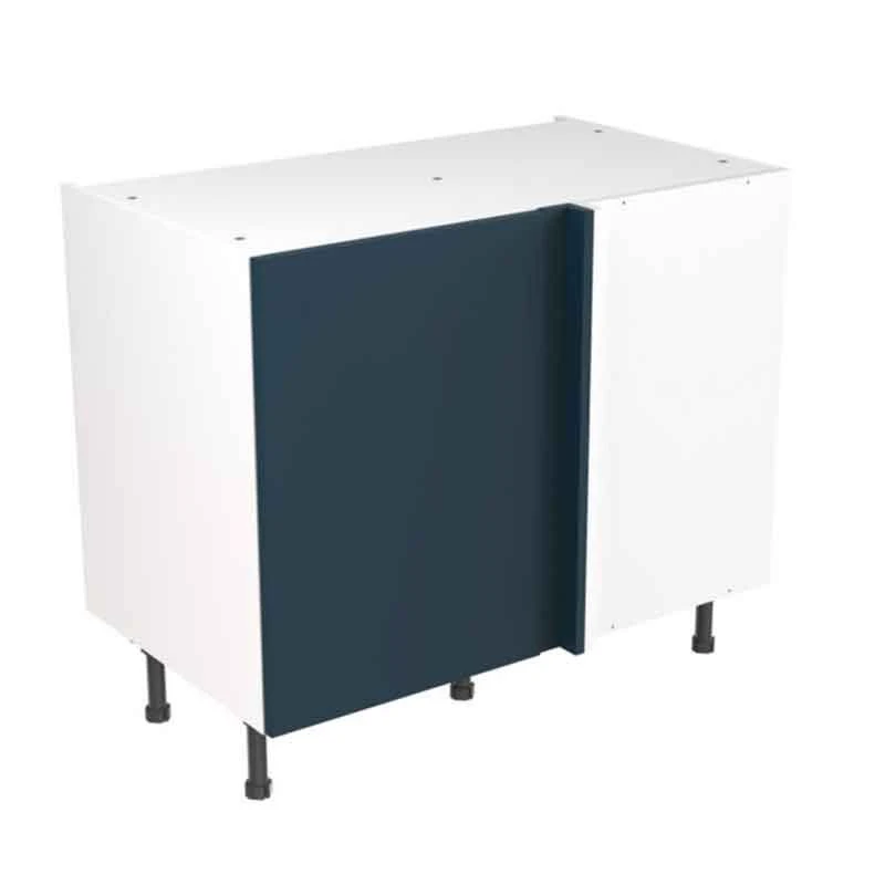 Kitchen Kit Slab 1000mm Blind Corner Base Cabinet - Ultra Matt - Indigo Blue - Flatpacked - FKKF1309 3 Kitchen Kit Slab 1000mm Blind Corner Base Cabinet - Ultra Matt - Indigo Blue - Flatpacked - FKKF1309