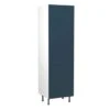 Kitchen Kit Slab 600mm Tall Larder Cabinet - Ultra Matt - Indigo Blue - Flatpacked - FKKF1334 -Best Kitchen Items k i kitchen kit fkkf1334