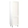 Kitchen Kit Shaker 600mm Tall Larder Cabinet - Ultra Matt - White - Flatpacked - FKKH0534 -Best Kitchen Items k i kitchen kit fkkh0534