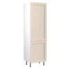 Kitchen Kit Shaker 600mm Tall Larder Cabinet - Ultra Matt - Cashmere - Flatpacked - FKKH0634 -Best Kitchen Items k i kitchen kit fkkh0634