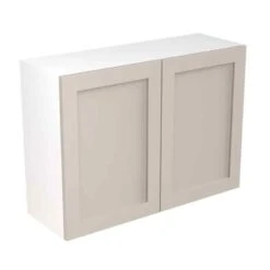 Kitchen Kit Shaker 1000mm Wall Cabinet - Ultra Matt - Light Grey - Flatpacked - FKKH0715
