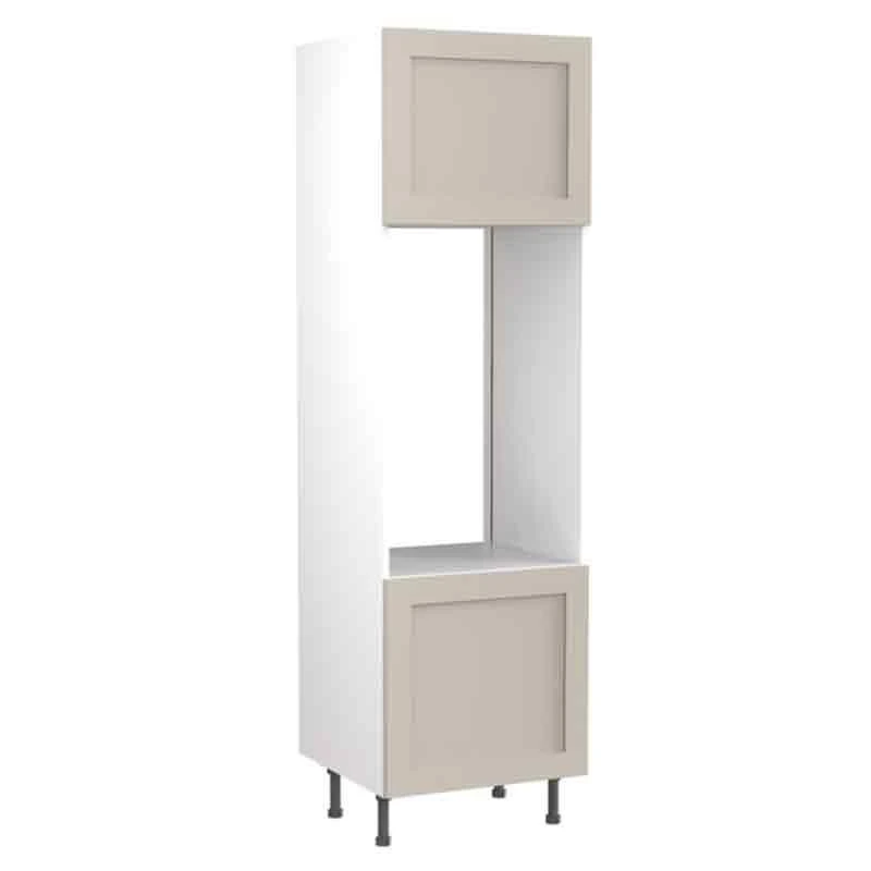 Kitchen Kit Shaker 600mm Tall Double Oven Housing - Ultra Matt - Light Grey - Flatpacked - FKKH0721 3 Kitchen Kit Shaker 600mm Tall Double Oven Housing - Ultra Matt - Light Grey - Flatpacked - FKKH0721