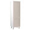 Kitchen Kit J-Shaker 600mm Tall 70/30 Fridge/Freezer Housing - Ultra Matt - Light Grey - Flatpacked - FKKH0722 -Best Kitchen Items k i kitchen kit fkkh0722